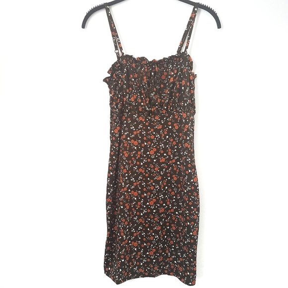 BAILEY BLUE Ditsy Olive Rush Tank Dress, L - NWT - Picture 1 of 8